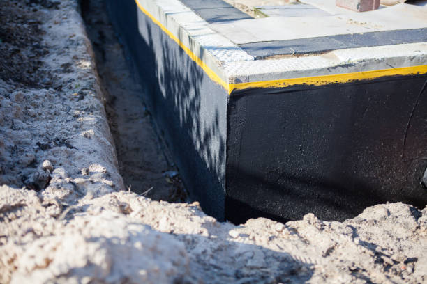 Professional Waterproofing technician working in Hamden, OH